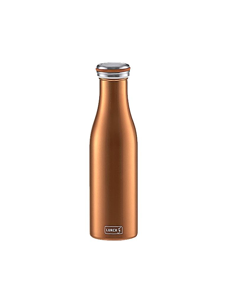 LURCH Isolier Flasche Edelstahl 0 5l Bronze Metallic Kupfer